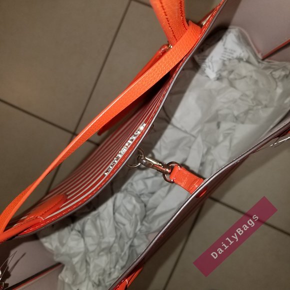 NWT KATE SPADE TAMARILLO MULTI ORANGE ALL DAY SAILING STRIPE MULTI LARGE BAG - Picture 2 of 9